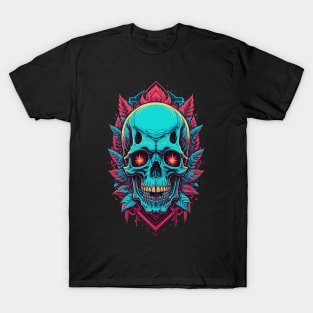 Futuristic Cyberpunk Skull T-Shirt